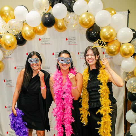 Attendees are photographed with props at the 2025 BC Grand Finale, Vancouver Art Gallery.